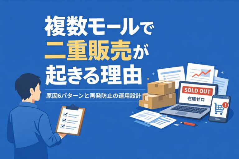 複数モールで二重販売が起きる理由｜原因6パターンと再発防止の運用設計